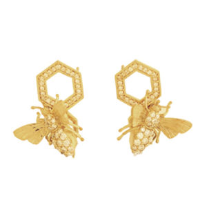 These sweet 18kyellow gold post earrings sparkle with 1.06 ctw round brilliant diamonds. Call for pricing (#150-1048)