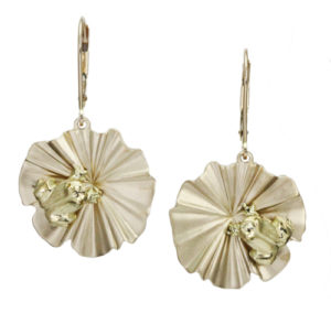 Yes, to complete the set, 18k lily pad earrings approximately ¾” in diameter. Call for pricing (#425-0866)